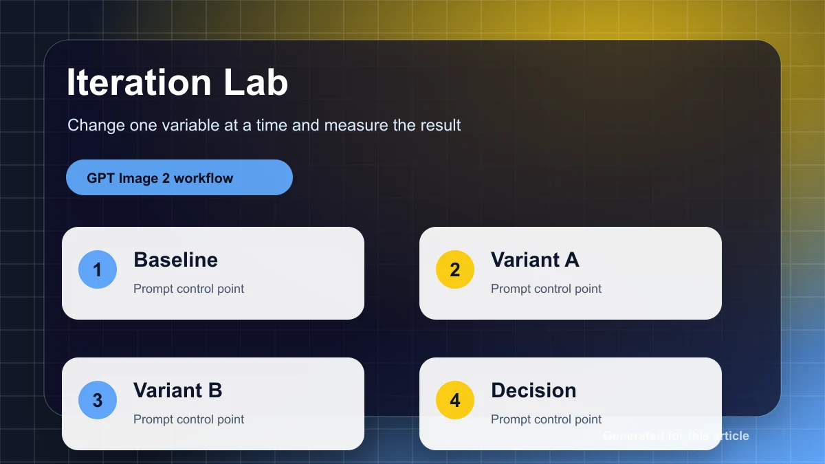 Prompt iteration lab board